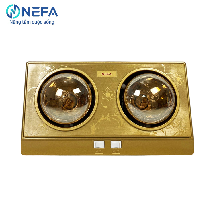   Đèn sưởi nhà tắm Nefa 2 bóng NFS68-2 - Bảo hành 24 tháng