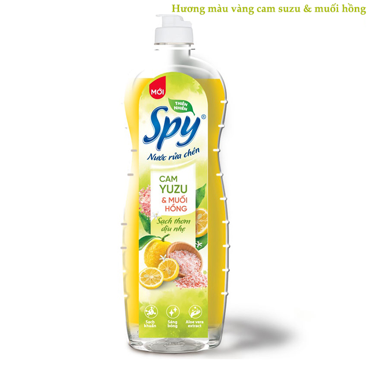 Nước rửa chén SPY Dung tích 760ml – 4 mùi hương .