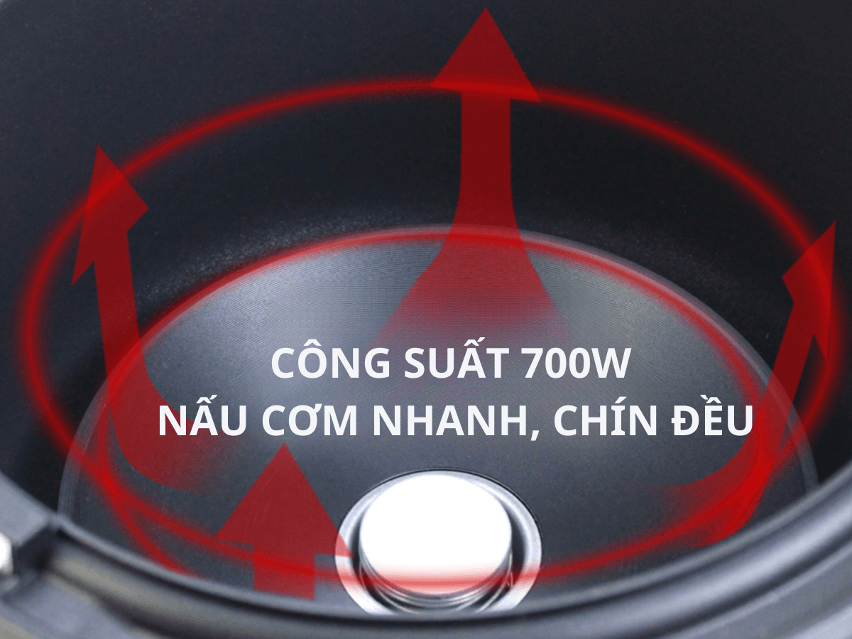 Nồi cơm điện Kalpen R7, Dung tích 1,8 lít, Hàng chính hãng bảo hành 24 tháng