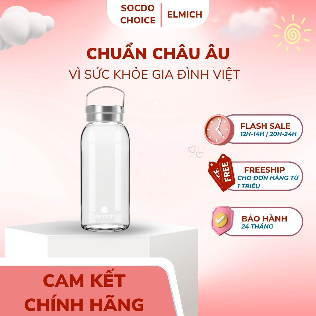 Bình nước thủy tinh Elmich EL-8350T110 dung tích 1.1L