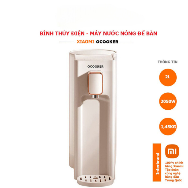 Bình thủy điện CS-DM-T001 Linda Xiaomi Qcooker 2L, 4 mức nhiệt, làm nóng nhanh công suất 2050W