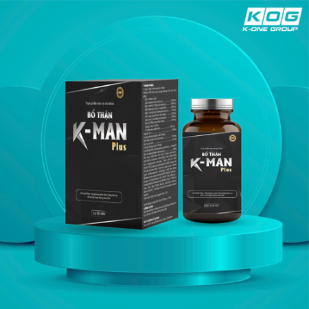 Combo 4 Hộp Bảo Vệ Sức Khỏe Bổ Thận K-Man Plus 30 Viên – Hỗ Trợ Sinh Lý Nam, Tăng Sinh Lực, Tráng Dương