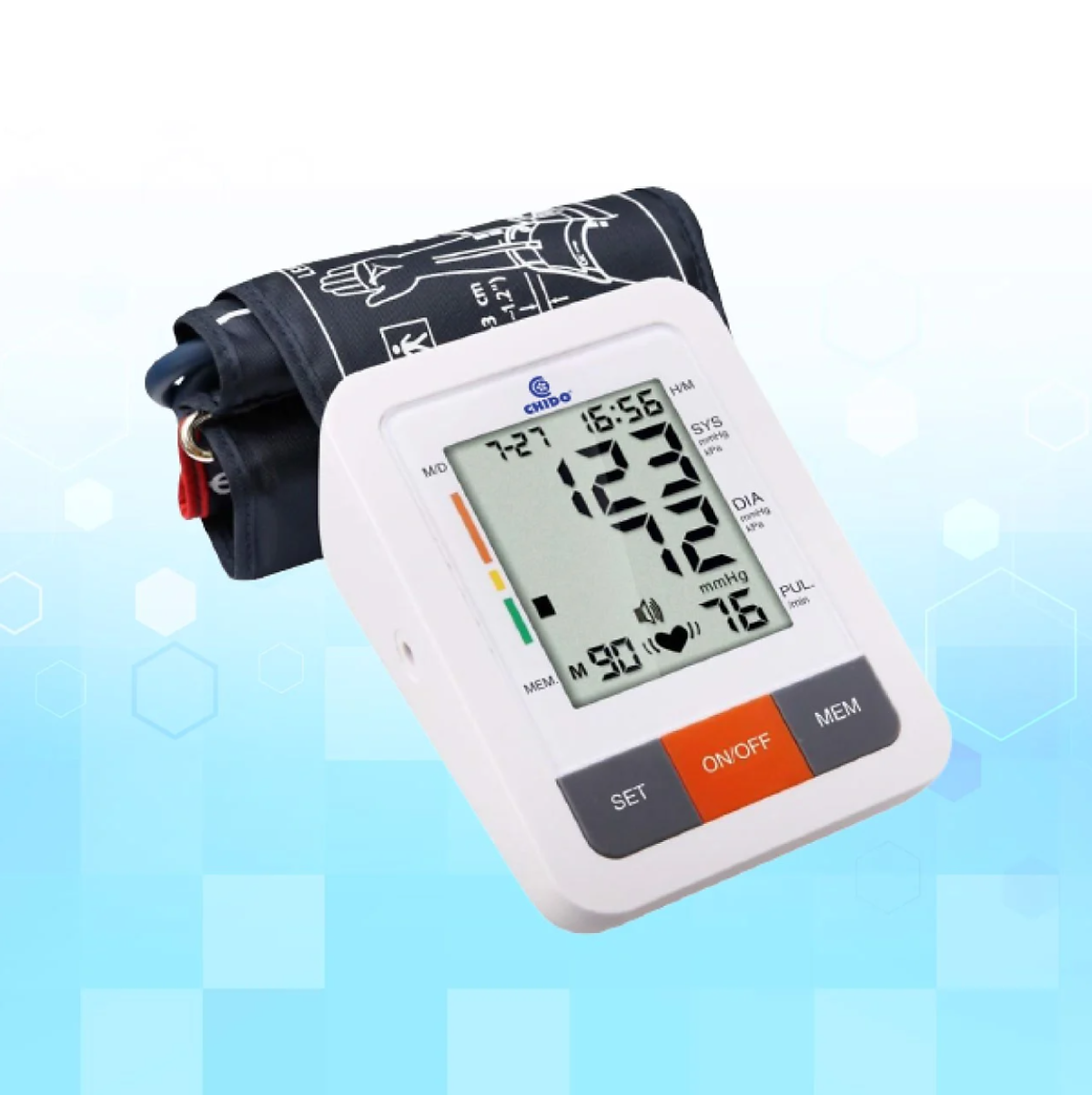 Máy đo huyết áp bắp tay tự động CHIDO Nhật Bản BSX561, tặng bộ Adapter
