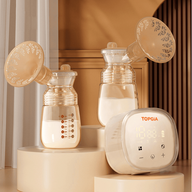 Máy hút sữa điện đôi TG - 8166 cao cấp TOPGIAKIDS không dây, đa chế độ massage êm ái, kích sữa lực hút mạnh không gây đau rát