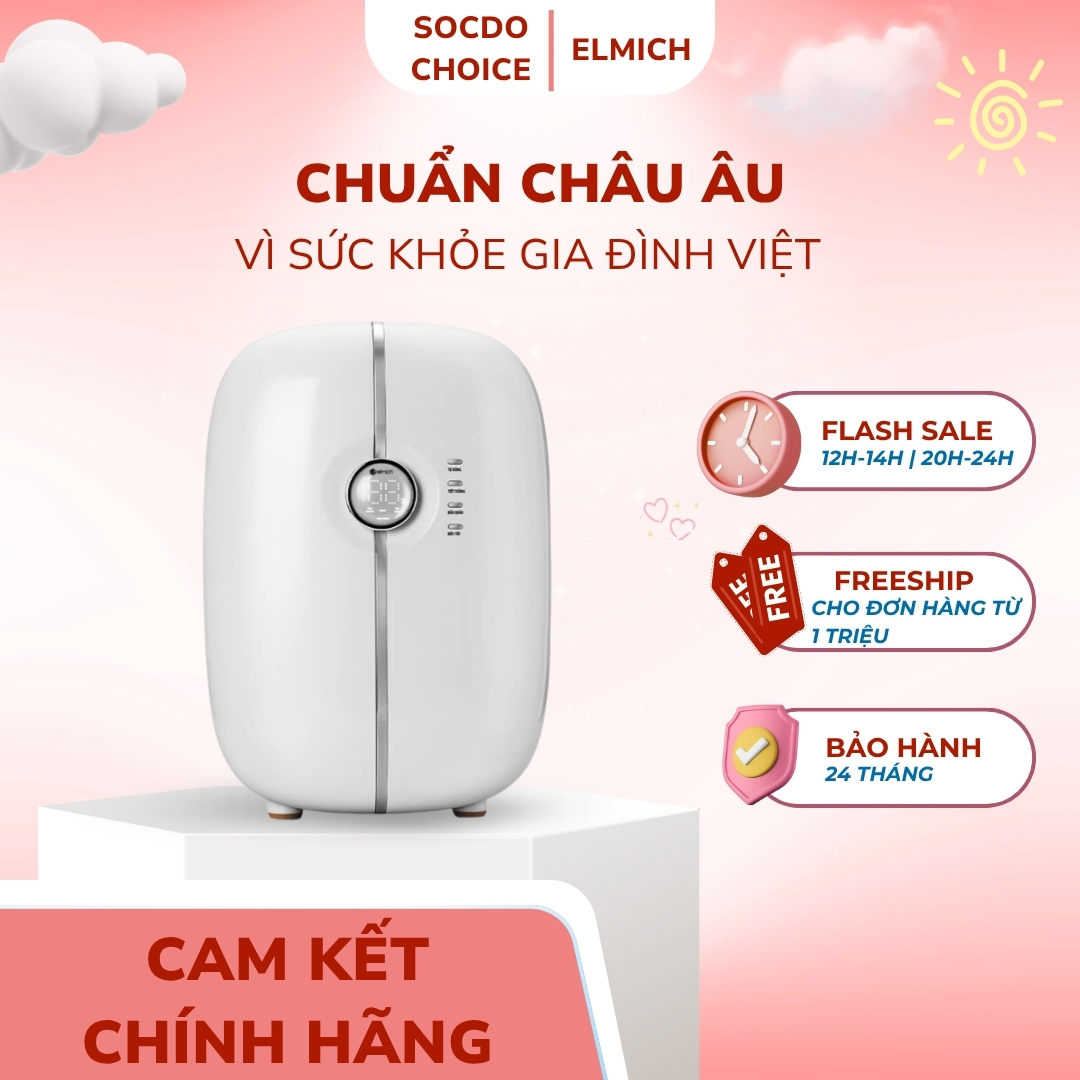 Máy sấy khô và tiệt trùng UV Elmich Babycare Elmich USE-8780 dung tích 30L