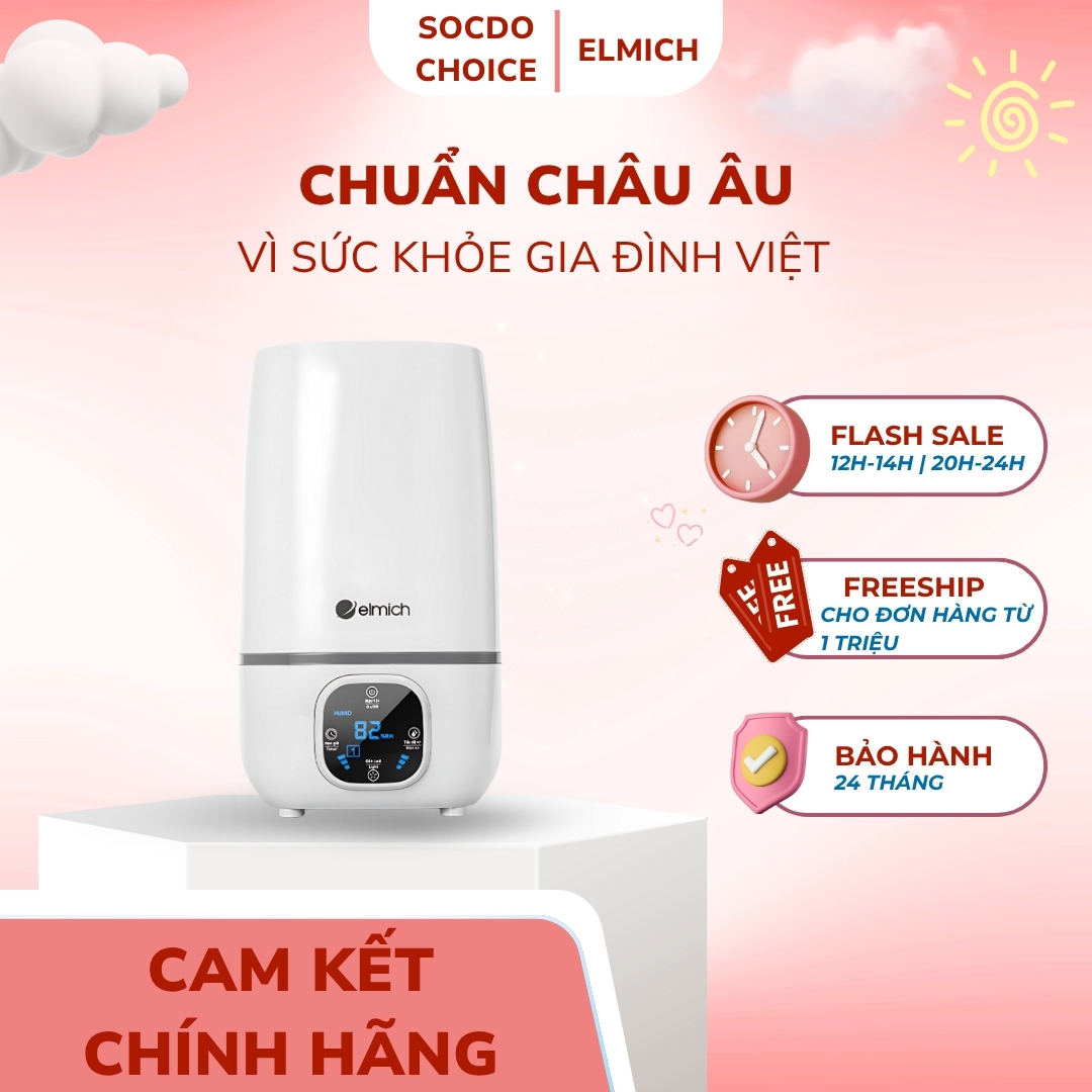 Máy tạo ẩm siêu âm Elmich HE-8987 dung tích 4L