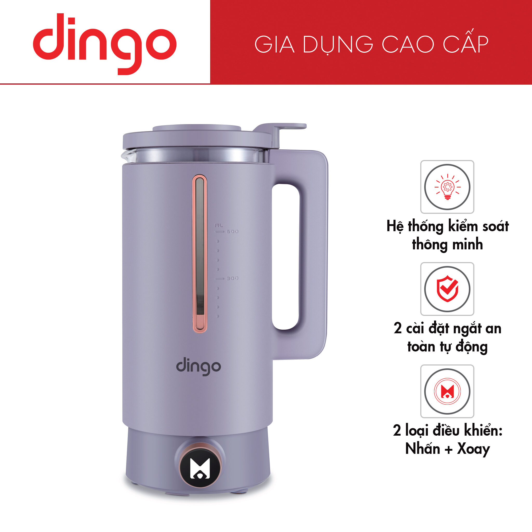 Máy Xay Nấu Đa Năng Mini DINGO DCB500 – 20 chức năng nấu