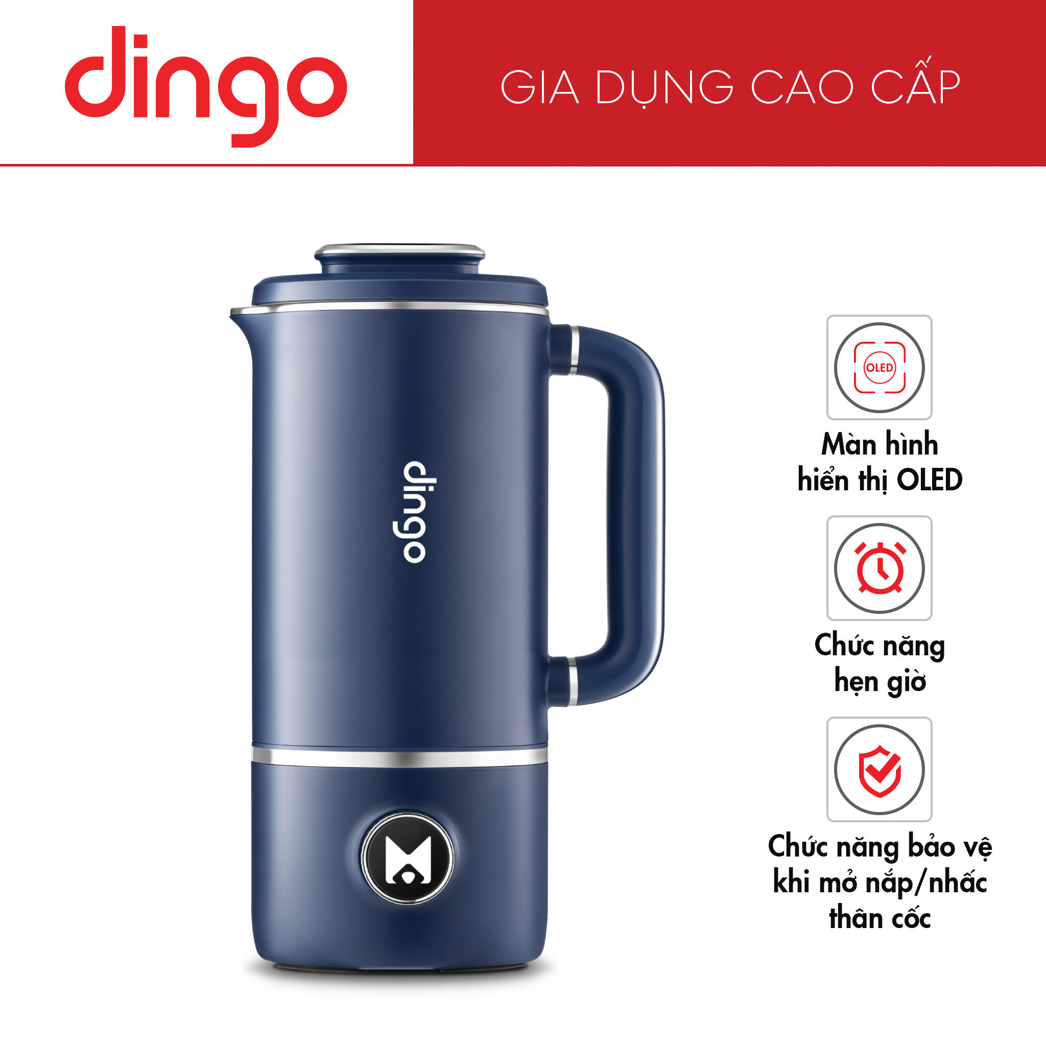 Máy Xay Nấu Đa Năng Mini DINGO DCB600, 23 chức năng nấu