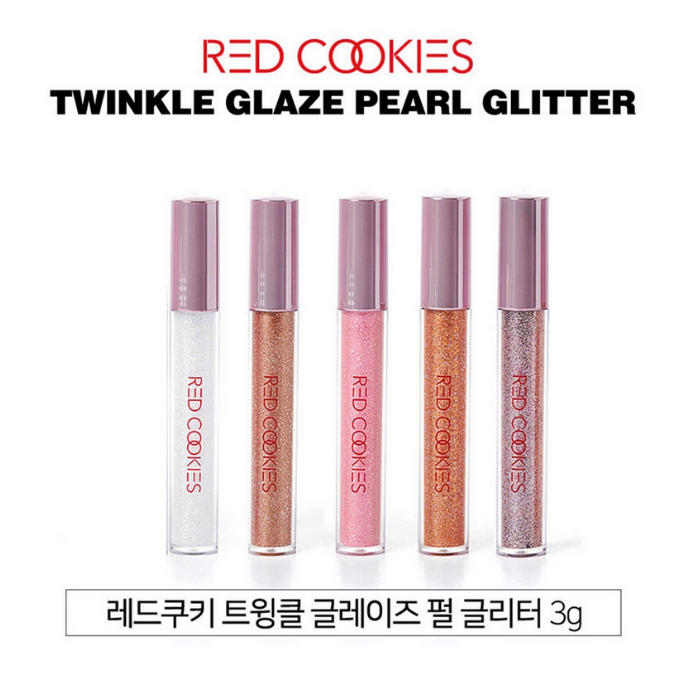 Nhũ mắt Twinkle Glaze Pearl Glitter Red Cookies