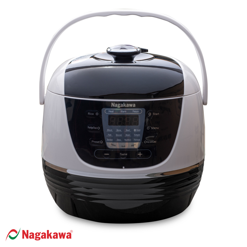Nồi Áp Suất Điện Tử Nagakawa NAG0206 (6.0 Lít), tích hợp 14 chương trình nấu - Hàng Chính Hãng