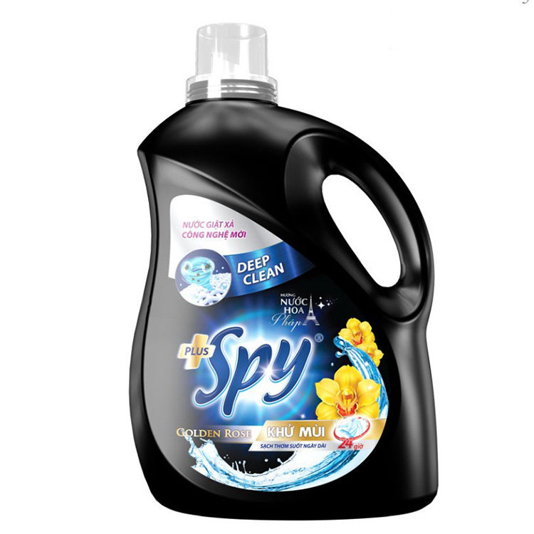 Nước giặt xả SPY deep clean plus dung tích 3,5 lít – mùi hương vàng