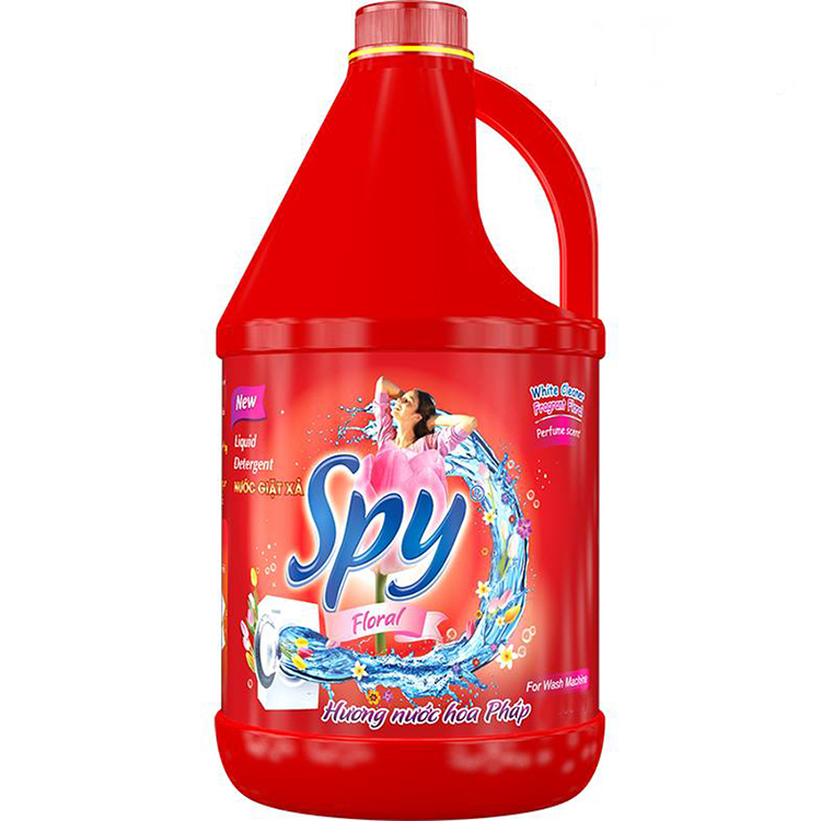 Nước giặt xả SPY đỏ cho máy giặt cửa ngang dung tích 3,5L