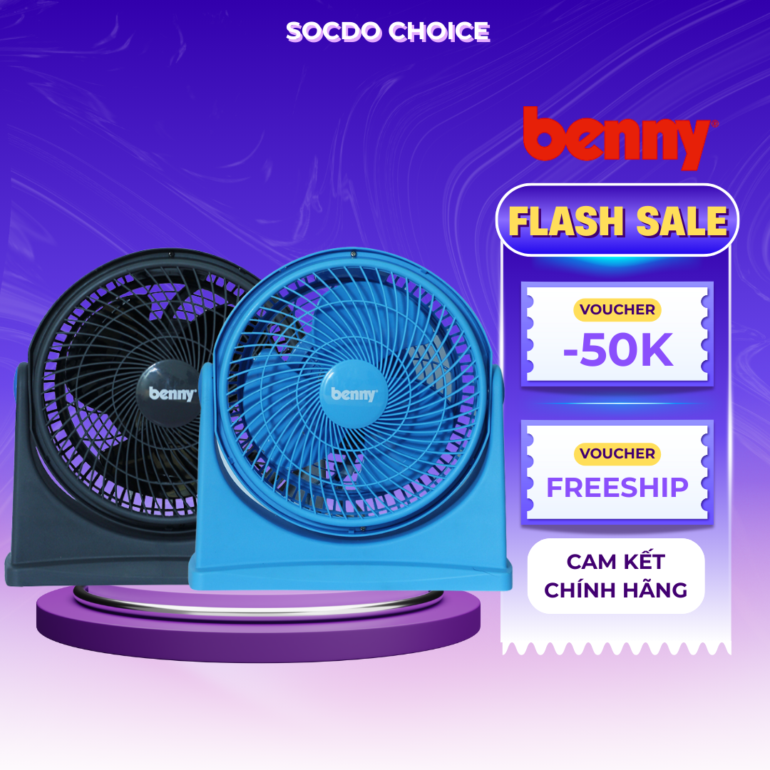 Quạt hộp Benny BFT08S, 35W, thiết kế nhỏ gọn, gió mát mạnh mẽ, bảo hành motor 2 năm