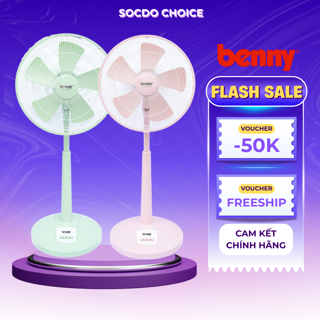 Quạt lửng Benny BF-45SL, 55W, cánh quạt lớn, thiết kế chắc chắn, bảo hành motor 2 năm