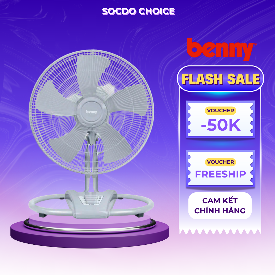 Quạt thổi sàn Benny BF-181F, 120W, 3 tốc độ gió, motor Diamon, bảo hành motor 2 năm