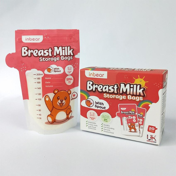 Túi trữ sữa INBEAR 200ml – Hộp 20 túi