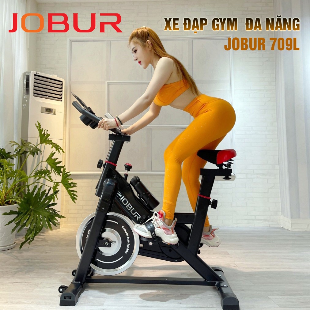 Xe đạp tập gym tổng hợp tại nhà - JOBUR SPINBIKE GH-708L - Hiện đại - Sang trọng - đạp xe an toàn và hiệu quả tại nhà
