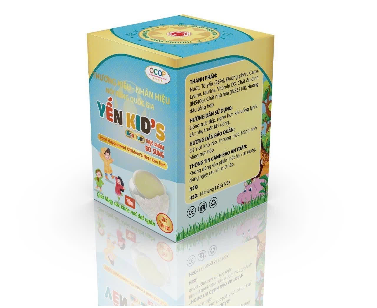 Yến Sào Kid’s Kon Tum 70ml – Tăng sức đề kháng, hỗ trợ phát triển cho bé