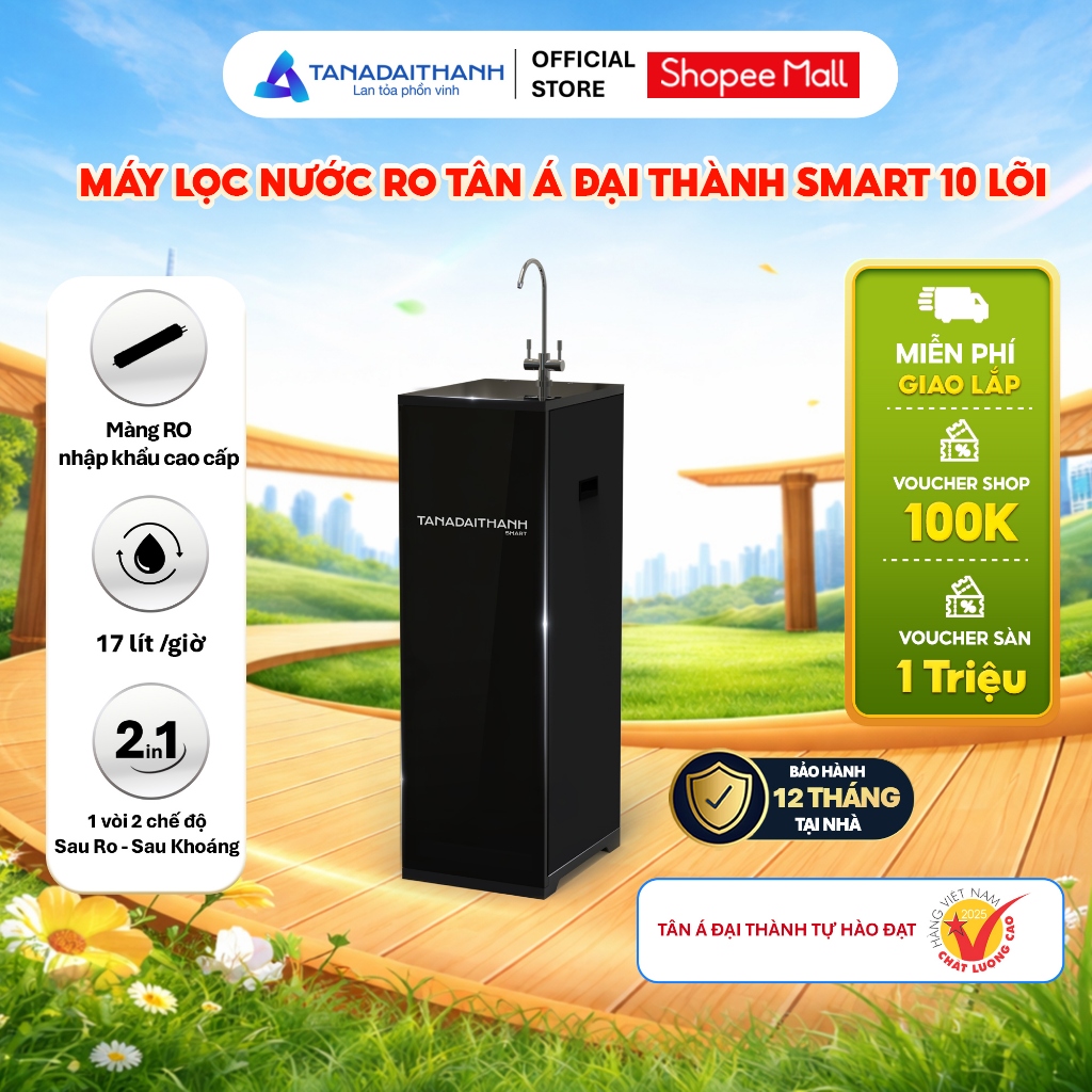 [GIAO LẮP TQ] Máy lọc RO Smart Tân Á Đại Thành 10 Lõi Cho Nguồn Nước Tinh Khiết Và Giàu Khoáng Chất